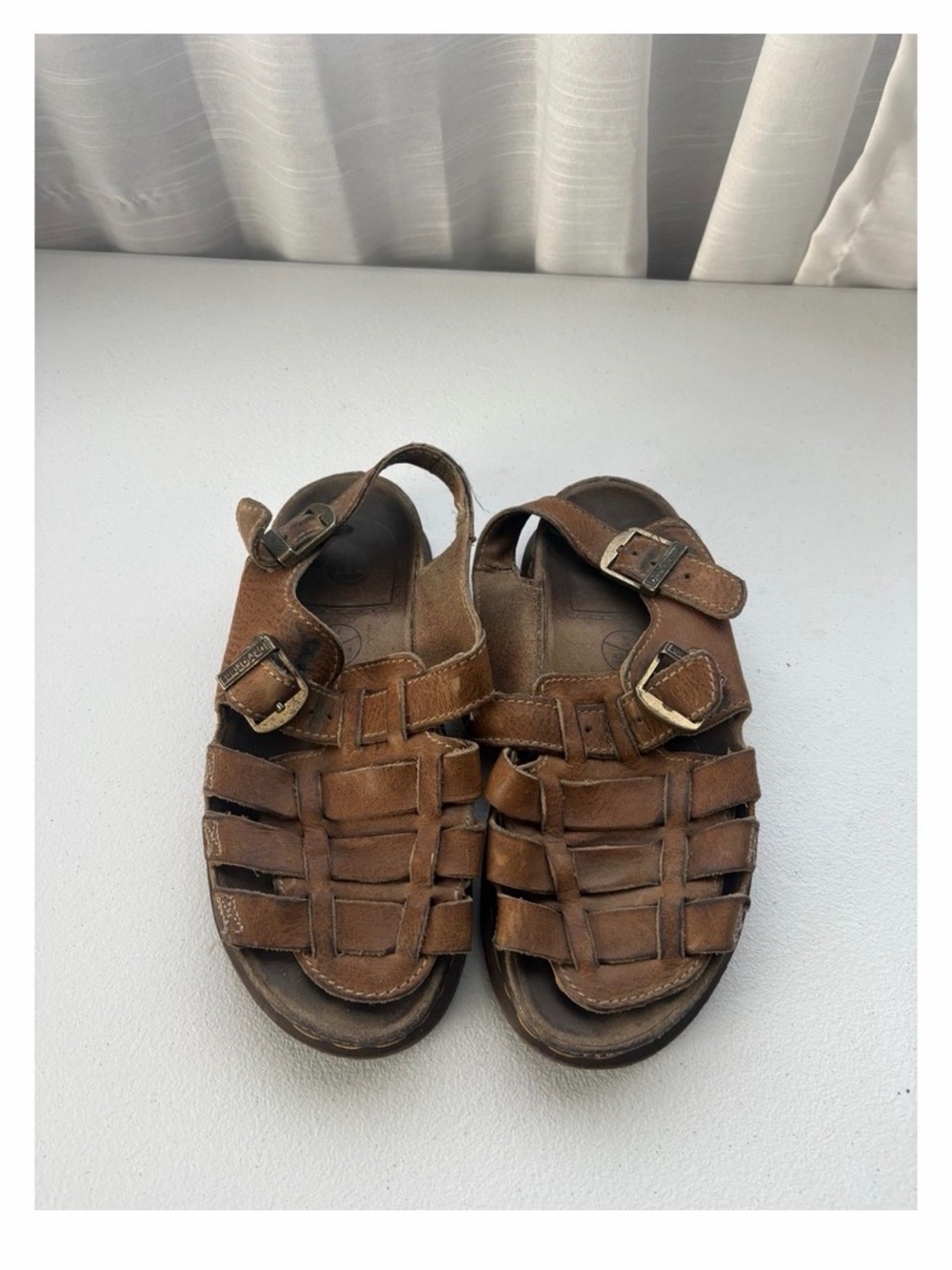 Dr. Martens Brown Leather Fisherman Sandals
